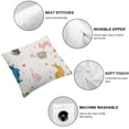 thumbnail image 6 of nygtbtfer  Pillow Colorful Bunny Couch Pillow Cases Set of 2 Spring Farmhouse Throw Pillows Home Decor for Living Room Bedroom Bed Cushion Outdoor White, 6 of 7