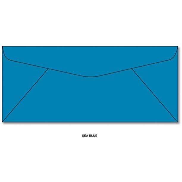 Bright Color 10 Envelopes 50 Envelopes (Sea Blue)