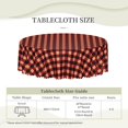 thumbnail image 2 of Round Tablecloth with Wave Lace 60 Inch, Red Lumberjack Plaid Round Tablecloth Water Resistant Spill Proof Tablecloths Kitchen Tablecover for Party, Wedding, Cocktail, Banquet, Festival, 2 of 8