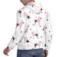thumbnail image 6 of Daiia Cute Poodle Dog for Men's Fashion Hoodies & Sweatshirts with Kangaroo Pocket Hooded Sweatshirt Breathable & Moisture Wicking-Large, 6 of 7