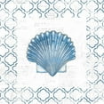 thumbnail image 3 of Adams, Emily 15x15 Black Modern Framed Museum Art Print Titled - Navy Scallop Shell on Newsprint, 3 of 5