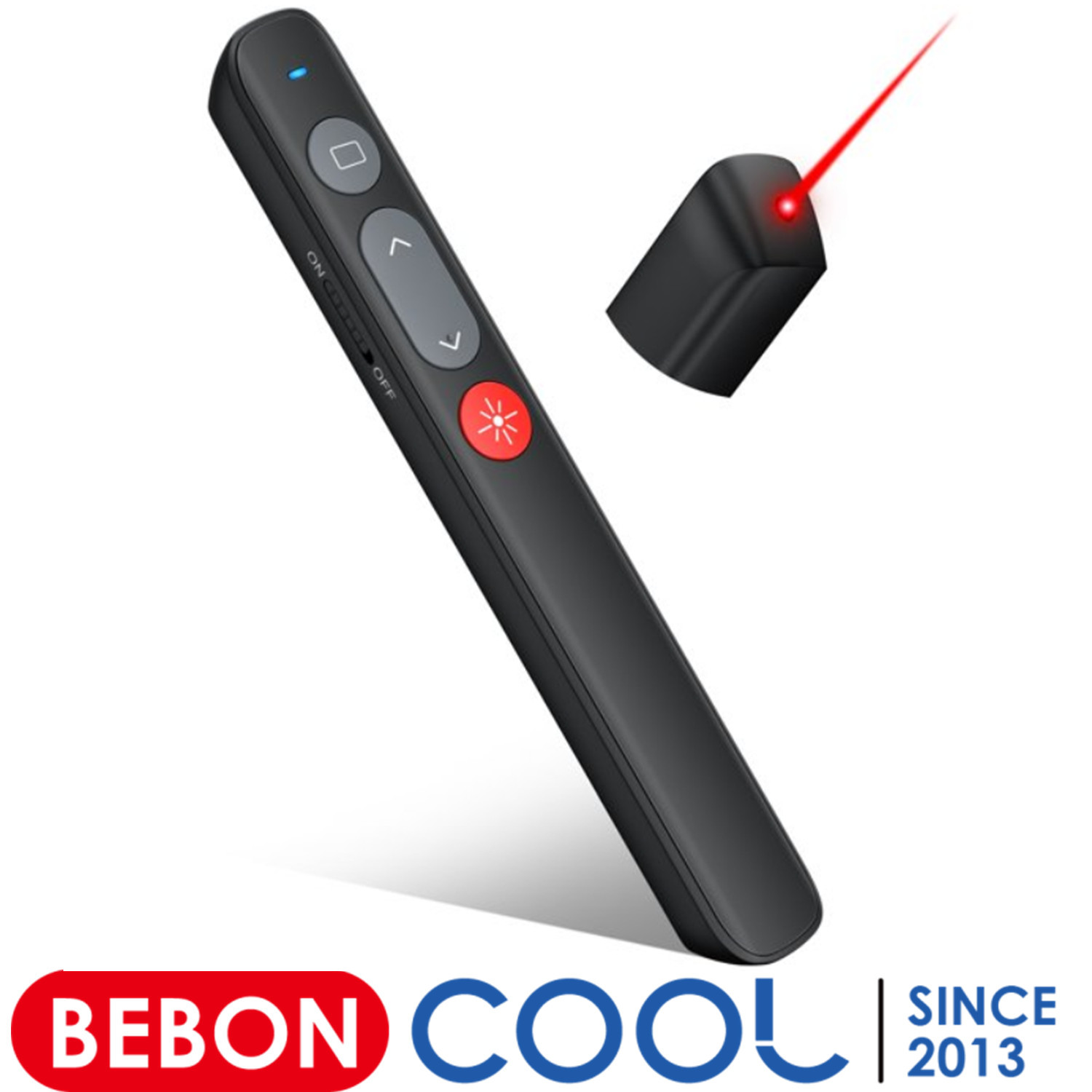 BEBONCOOL Wireless Presentation Clicker , RF 2.4GHz USB PowerPoint Clicker Presentation Remote
