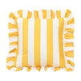 thumbnail image 2 of Striped Velvet Ruffled Throw Pillow Home Textile Vintage Style Sofa Decorative Pillow Cover, 2 of 6