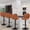 Brown, variant on FLYSKY Bar Stools Set of 4 -Faux PU Leather Bar Chairs with Back, Adjustable Swivel Bar Stool, Light Gray
