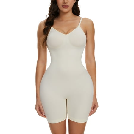 COMFREE Shapewear Bodysuit for Women Seamless Backless Tummy Control Bodysuits Body Shaper Jumpsuits Tank Tops