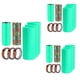 thumbnail image 1 of Juego de 9 Vasos de Sublimación, Mangas de Bandas de Silicona para Tazas En Blanco Rectas Delgadas de 20 Onzas con Cintas de Transferencia, Máquina de Prensa, 1 of 6