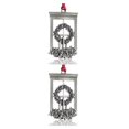 thumbnail image 2 of Kearding Christmas Tree Alloy Joyful Pendant Office Decoration Year Apartment Hotel Holiday Hanging Ornament Nightclub New Xmas Type4 NO4, 2 of 6
