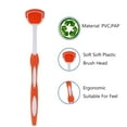 thumbnail image 4 of 2 Pack Tongue Scraper, Tongue Cleaner Brush for Adults Tongue Scrubber for Better Breath (Blue&Orange), 4 of 6