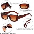 thumbnail image 5 of Gafas de sol rectangulares Protección Gafas de conducción retro para mujer brillar  Electrónica, 5 of 5