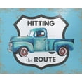thumbnail image 2 of Medley, Elizabeth 14x12 Black Ornate Wood Framed with Double Matting Museum Art Print Titled - Hitting the Route, 2 of 4