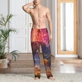 thumbnail image 2 of Balery Lantern Giraffes Magical Forest Pantalones de pijama para hombre, pijama ultraligero, pantalón de descanso-Large, 2 of 6