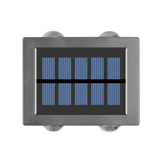 Lámpara Luz de pared de fácil instalación de iluminación exterior solar de 2 uds 4 LED para Courtyard Park Tmvgtek Para estrenar