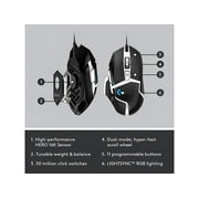 Logitech G502 SE Hero High Performance RGB Gaming Mouse with 11 Programmable Buttons