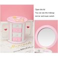 thumbnail image 3 of Creative Music Box Girl Music Jewelry Box Pink Storage Drawer Music Box, 3 of 4