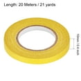 thumbnail image 2 of Uxcell 3Pcs 10mm 0.4 inch Wide 20m 21 Yards Masking Tape Painters Tape Rolls Yellow, 2 of 5