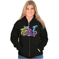 thumbnail image 4 of XOMG POP Tinie T Musical Beat Women Plus Size Zipper Hoodie Brisco Brands 2X, 4 of 5