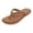 Brown, variant on Flip Flops for Women Dressy Summer Slip on Slides Lightweight Thong Sandals Comfortable Memory Foam Slippers Brown Size 8.5