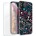 thumbnail image 1 of Mundaze Cute Daisies Double Layer Case w/Glass Screen Protector For Apple iPhone XR, 1 of 5