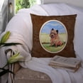 thumbnail image 3 of Carolines Treasures 7017PW1414 Cairn Terrier and the Chipmunk Fabric Decorative Pillow  14Hx14W multicolor, 3 of 4