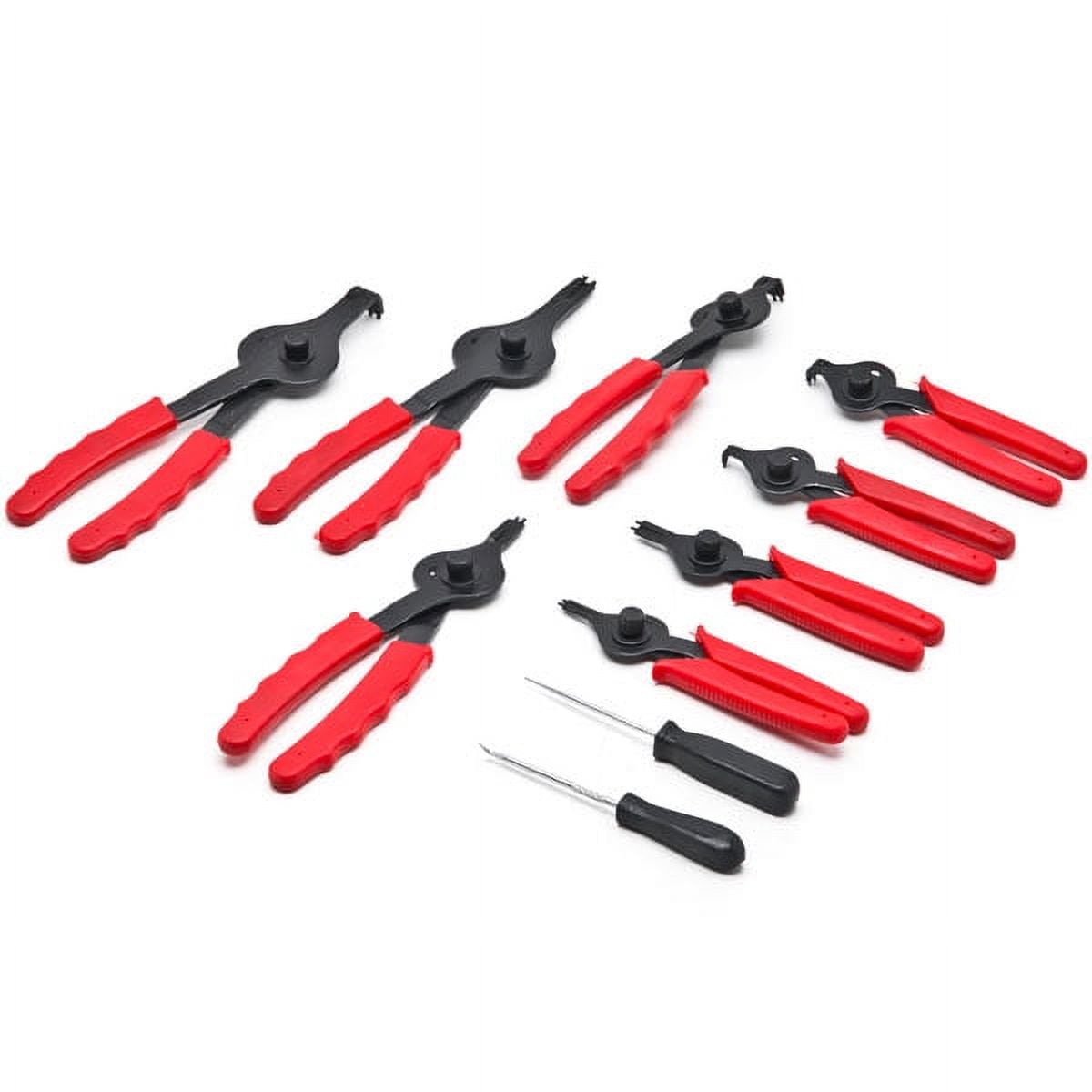Biltek 11pc Snap Ring Plier Set Mechanic PRO Circlips w/Case Car Truck Motorcycle 11-pc Snap Ring Pliers Set Mechanics Circlips Auto Tool Internal External Pliers