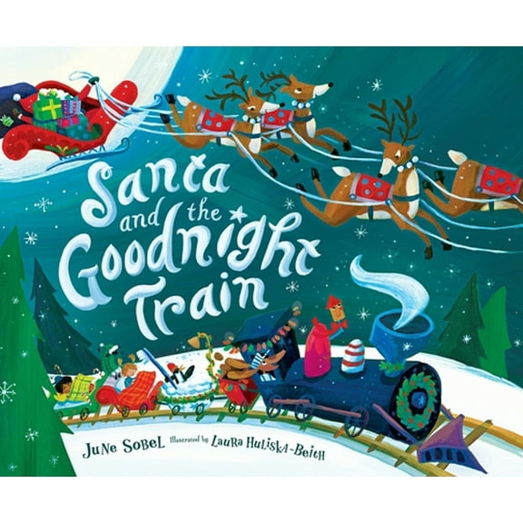Pre-Owned Santa and the Goodnight Train: A Christmas Holiday Book for Kids (Hardcover) 1328618404 9781328618405
