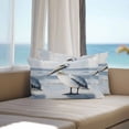 thumbnail image 2 of White Pelican Outdoor Pillow Covers Pack of 2 Coastal Bird Ocean Wave Beach Animal Waterproof Throw Pillow Covers Decorative Cushion Cases for Patio Garden Tent Balcony Couch 20x12 inch, 2 of 8