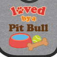 thumbnail image 4 of Inktastic Pit Bull Loved by a (dog Breed) Boys or Girls Baby Bib, 4 of 4