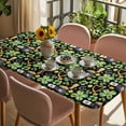 thumbnail image 3 of St. Patrick's Day Table Cloths for 3 Foot Rectangle Tables, Luck Shamrocks Beer Harp Horseshoes Envelope Patio Waterproof Elastic Fitted Tablecloths, Washable Rectangular Table Cover for Camping, 3 of 8