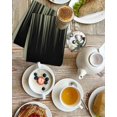 thumbnail image 4 of Sage Green Black Ombre Kitchen Dish Towels for Drying Dishes Set of 2, Modern Abstract Striped Gradient Waffle Weave Microfiber Hand Tea Bathroom Towels Quick Dry & Absorbent Towel 15.7x23.6, 4 of 7
