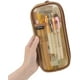 thumbnail image 1 of Estuche de lápices de malla de rejilla con cremallera Bolsa de color de maquillaje transparente Bolsa de cosméticos Bolsa de viaje multiusos Escuela Adolescentes Niñas Bolsa de papelería transparente Namotu CZBG-XM121-3, 1 of 7