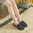 thumbnail image 5 of Slippers for Women, Feathers And Butterflies Womens Slippers Fuzzy Winter House Shoes, Soft Anti-Skid Slippers Indoor and Outdoor, 5 of 7