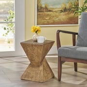 Noble House Pixie Indoor Lightweight Concrete Accent Table, Natural