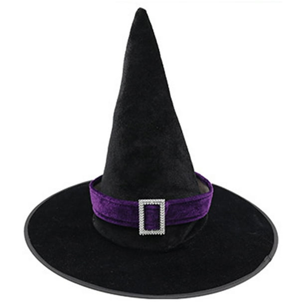 Blue chick Sombrero de bruja para fiesta de Pascua de Halloween, sombreros de bruja, sombrero de mago para mascarada, gorra con accesorios