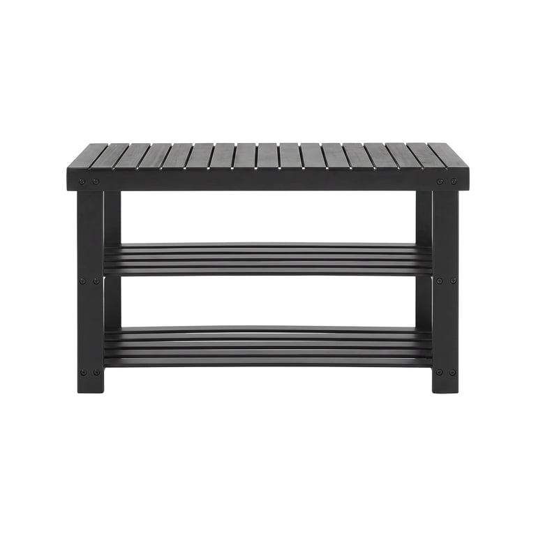Alvantor 3-Tier Wood Shoe Rack Bench, Multiple Sizes photo 1