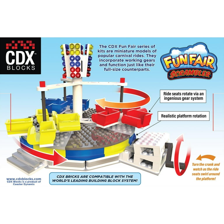 CDX Blocks: Fun Fair Scrambler Ride - 203 Pieces, Brick Building