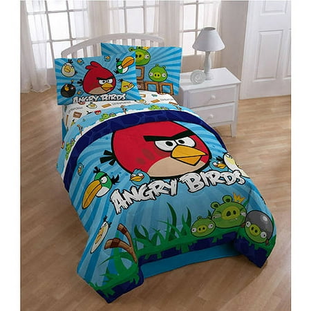 Angry Birds Twin Size Sheet Set Walmart Com