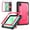 Rose, variant on ELEHOLD For Samsung Galaxy Tab A11 2025/ A9 2023 8.7-inch Rugged Case, Shockproof Double-Layer Protection Foldable Kickstand Full-Body Cover , Black
