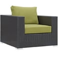 thumbnail image 4 of Modway Convene 5 Piece Outdoor Patio Sectional Set in Espresso Peridot, 4 of 6