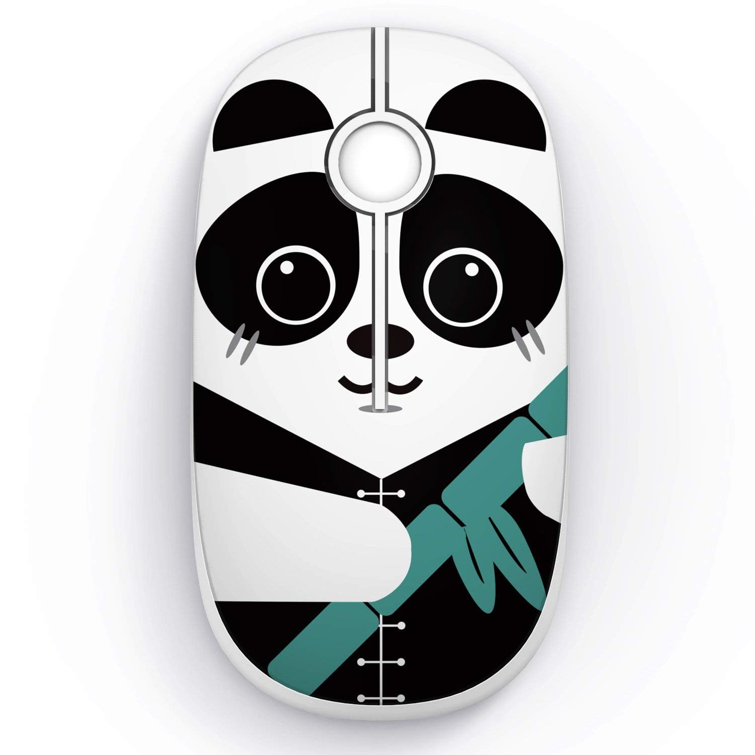 Jelly Comb 2.4G Slim Wireless Mouse with Nano Receiver (Panda）