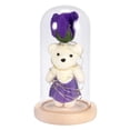thumbnail image 3 of Adorno De Oso Rosa Led Con Cubierta De Vidrio, Adornos De Flores Inmortales De Simulación Para Regalo De Cumpleaños Del Día De San Valentín Yuarrent HA027175-04, 3 of 7