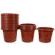 thumbnail image 4 of KAKOWELY 25 macetas de vivero con orificios de drenaje de plástico para plantas de interior y exterior., 4 of 5