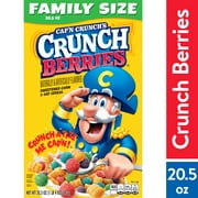 Cap'n Crunch's Crunch Berries, Kids Breakfast Cereal, 20.5 oz Box
