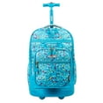 thumbnail image 2 of J World Boys and Girls Duo 18" Kids Rolling Backpack with Detachable Lunch Box Set for School, Color Dots, 2 of 17