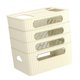 thumbnail image 1 of Estante de enrutador Organizador de escritorio de oficina Estantes Estante de almacenamiento Organizador de enrutador Caja de gestión de cables de Beige 4 Niveles Sunnimix Estante del enrutador, 1 of 8