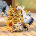 thumbnail image 3 of Figura 3D de metal Puzzle MU King of Sword, el gato emperador, 3 of 8