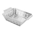 thumbnail image 1 of Colaxi Vegetables Grill Basket Stainless Steel Porous Design Rust Resistant Curved Handles Versatile for Family Gatherings Accessory Size S, 1 of 8