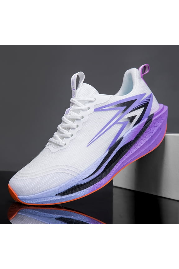 Breathable Mesh Gradient Cushion Midsole Road Racing Running Sneakers