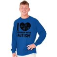 thumbnail image 5 of I Love Someone with Autism Puzzle Long Sleeve TShirt Men Women Brisco Brands S, 5 of 6