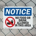 thumbnail image 5 of (2 Pack) No Food Or Drink Allowed In This Area OSHA Notice Sign 24 Inch X 18 Inch Indoor / Outdoor Rust-Free Aluminum Metal Signs for Workplace, Workshop, and Construction Site, Made in, 5 of 8