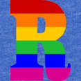 thumbnail image 2 of CafePress - Rainbow Letter R - Cute Infant Baby Football Bodysuit, 2 of 3